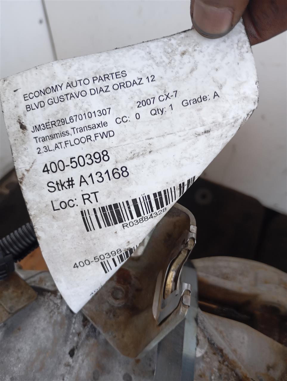 2007 MAZDA CX-7 Mazda Transmiss,Transaxle