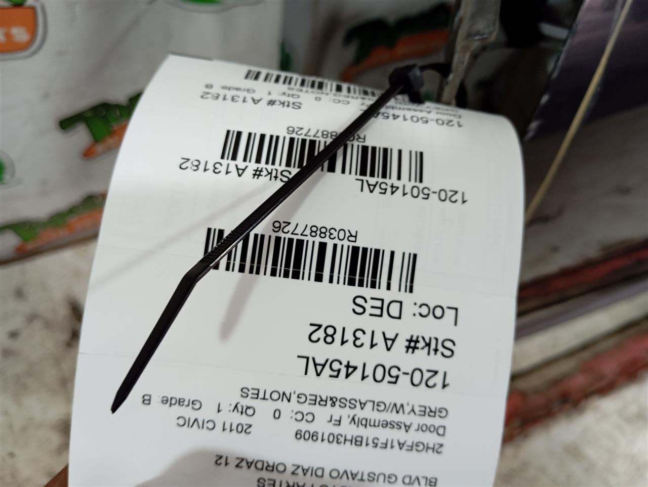 2011 Honda CIVIC Door Assembly, Fr