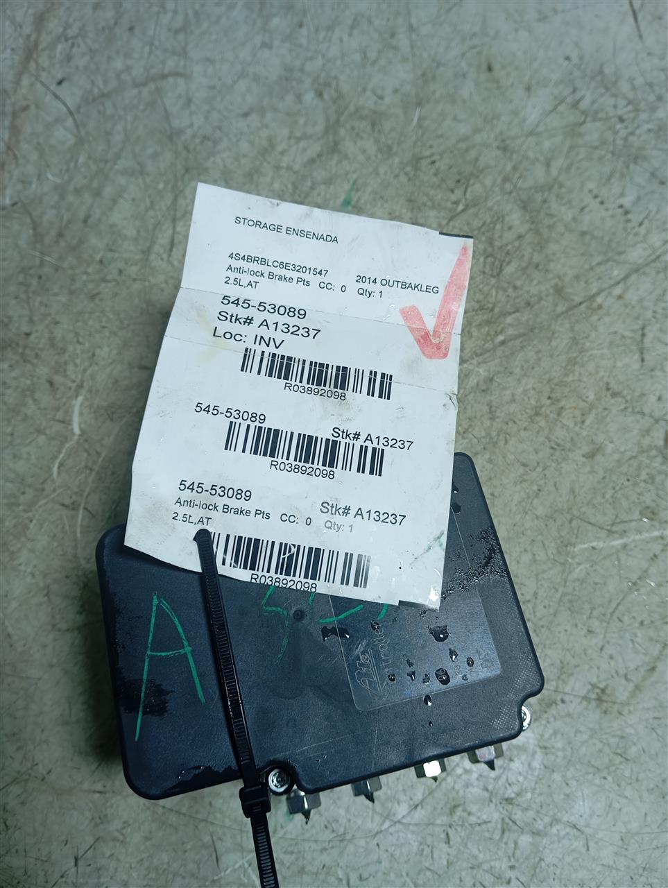 2014 Subaru LEGACY Anti-lock Brake Pts