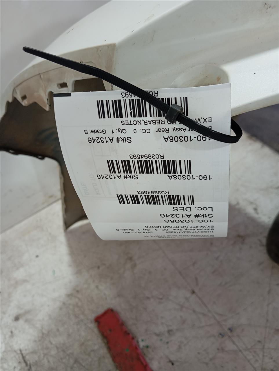 2018 Honda ACCORD Bumper Assy, Rear