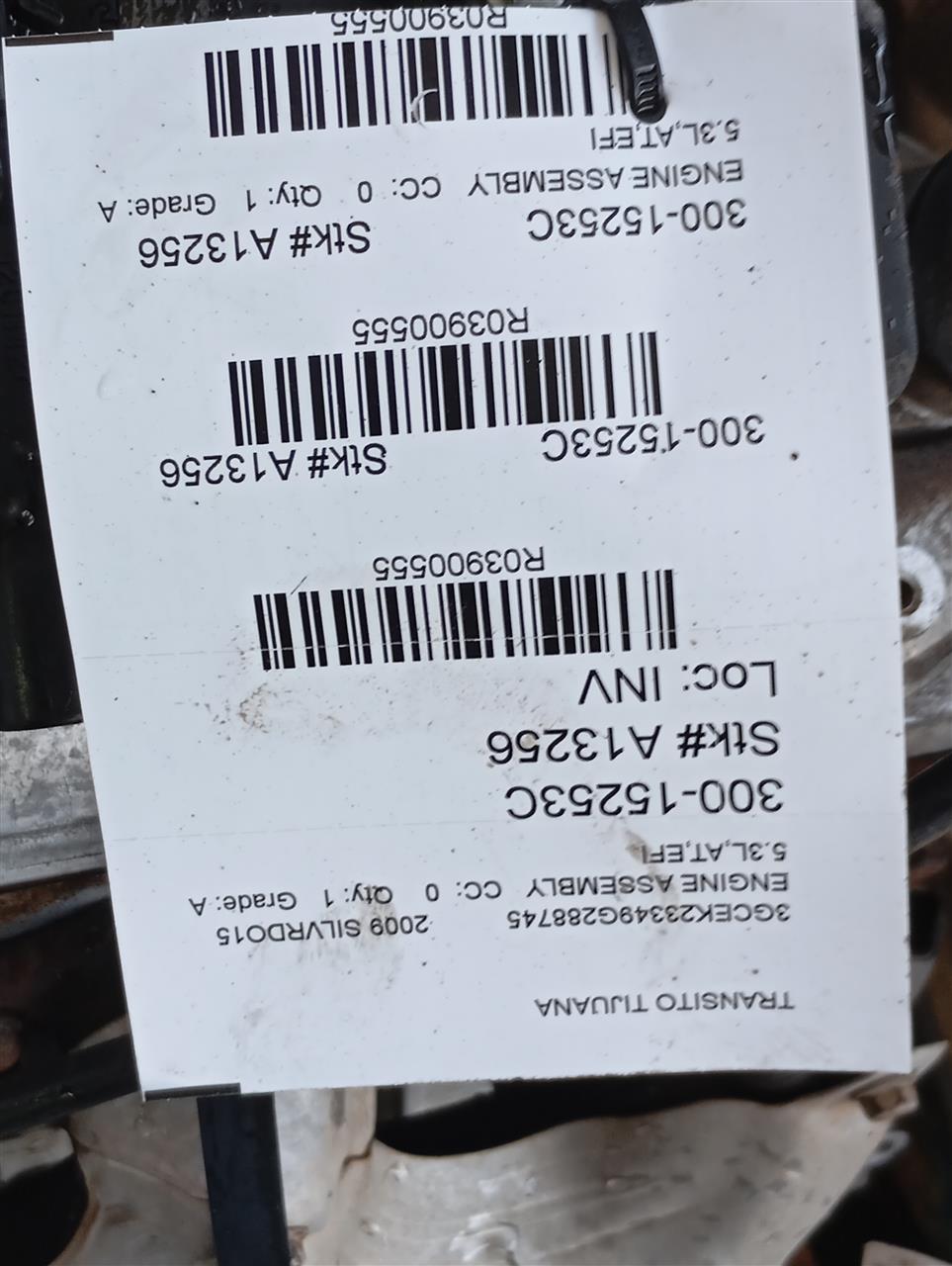 2009 General Motors SILVERADO 1500 PICKUP Engine Assembly