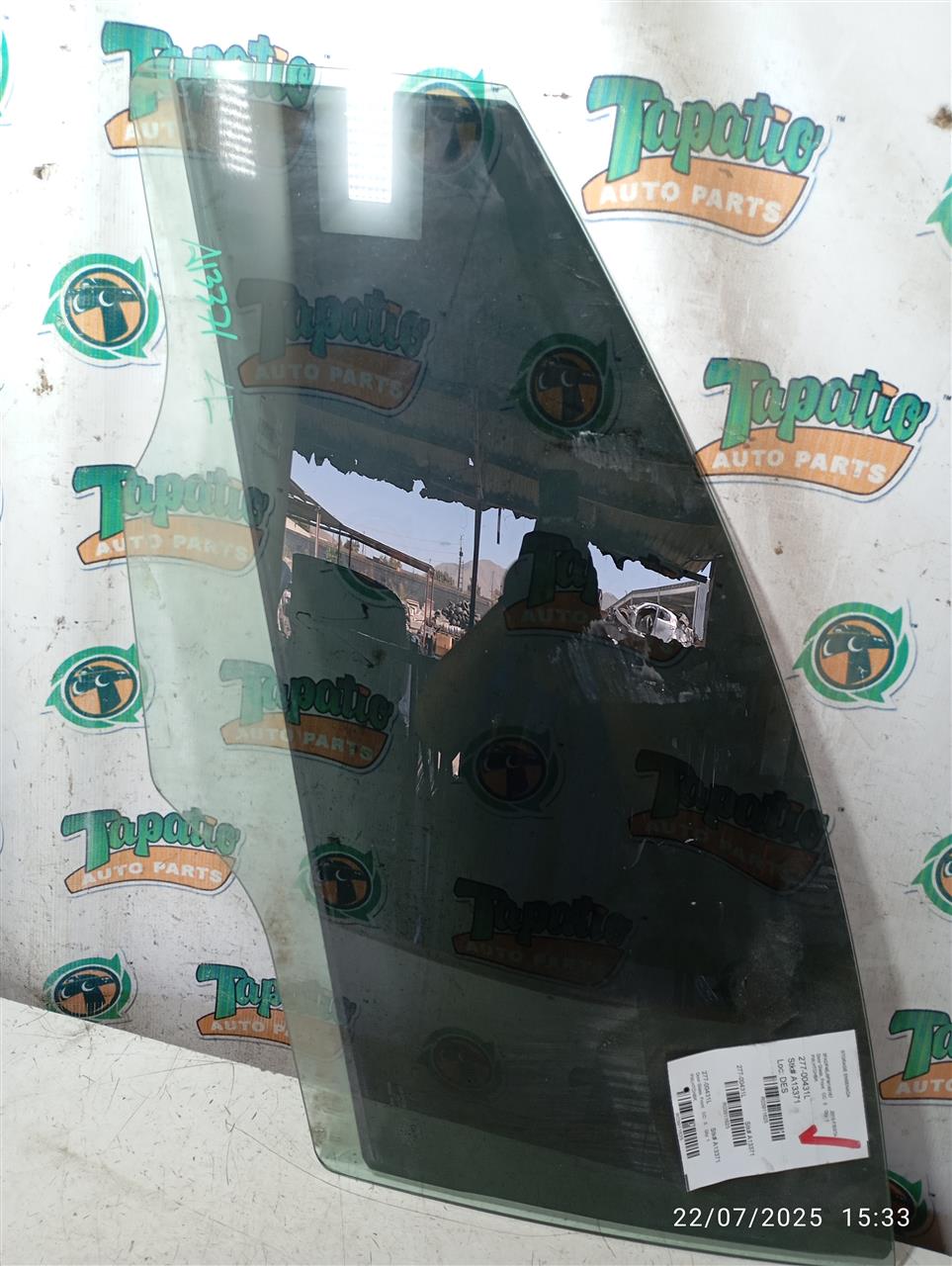 2015 Ford FIESTA Door Glass, Front