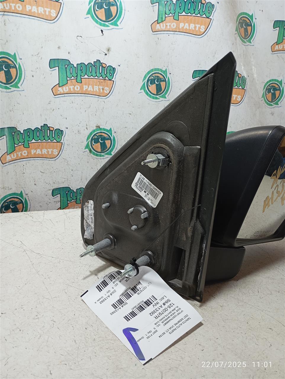 Used 2007 Ford FORD F150 PICKUP Side View Mirror - Stock #A13392