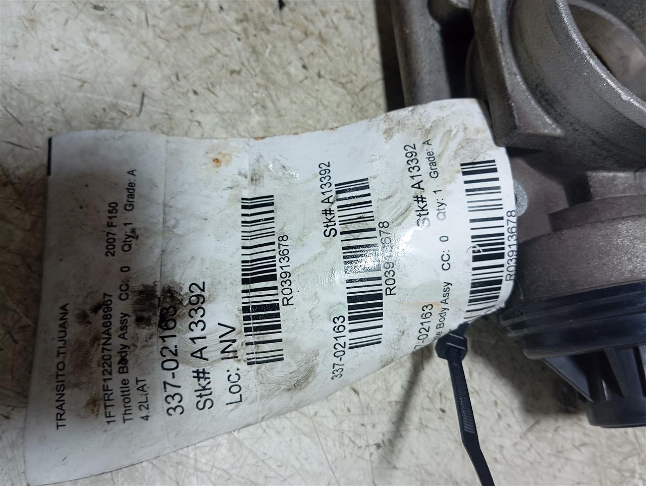 Used 2007 Ford FORD F150 PICKUP Throttle Body Assy - Stock #A13392