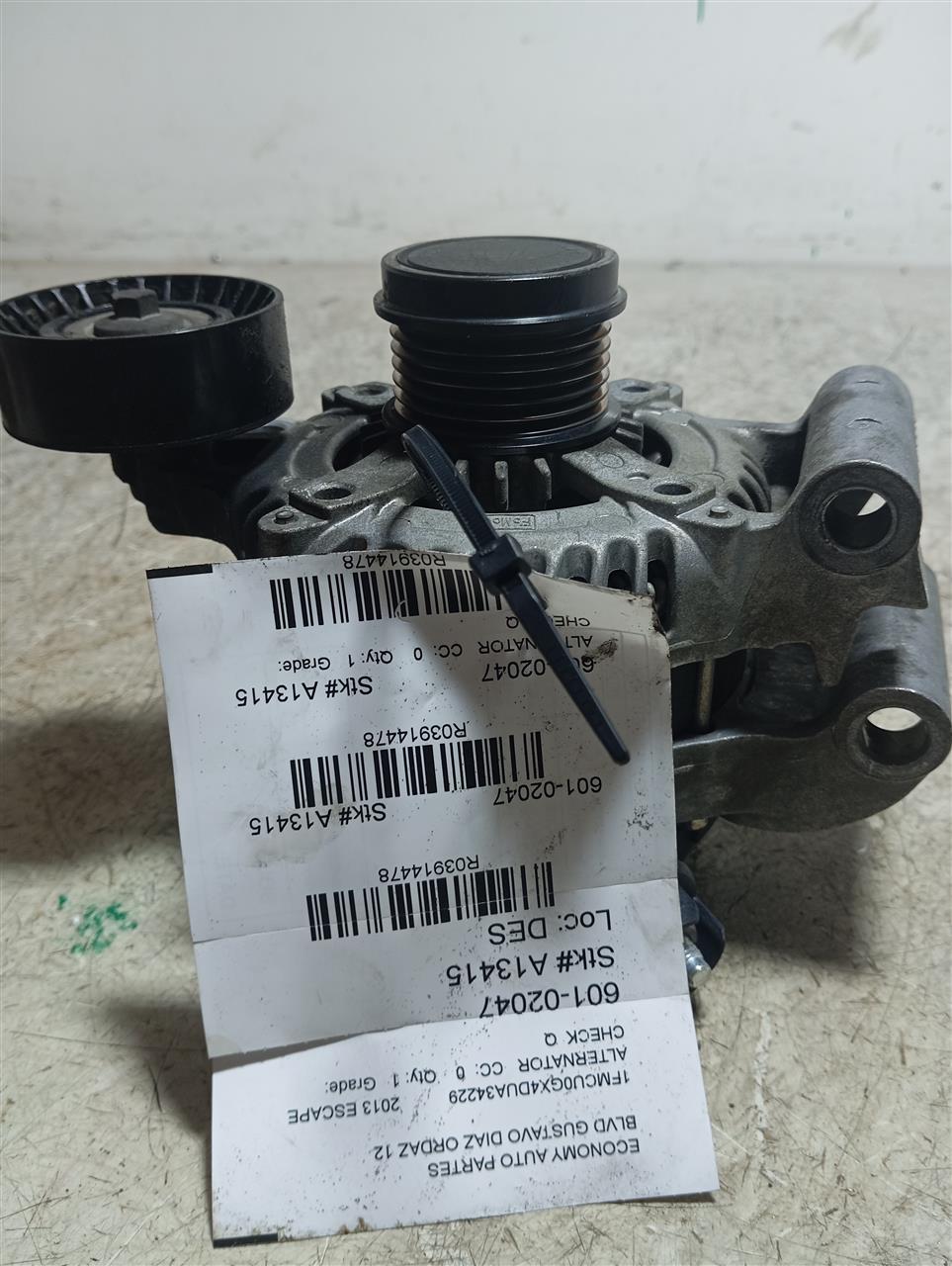 Used 2013 Ford ESCAPE Alternator - Stock #A13415