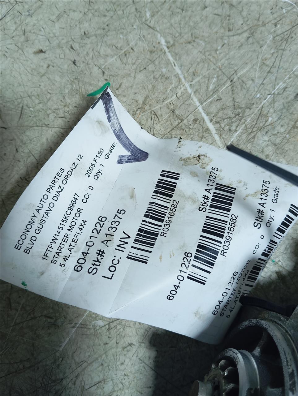 2005 FORD F150 PICKUP Ford Starter Motor