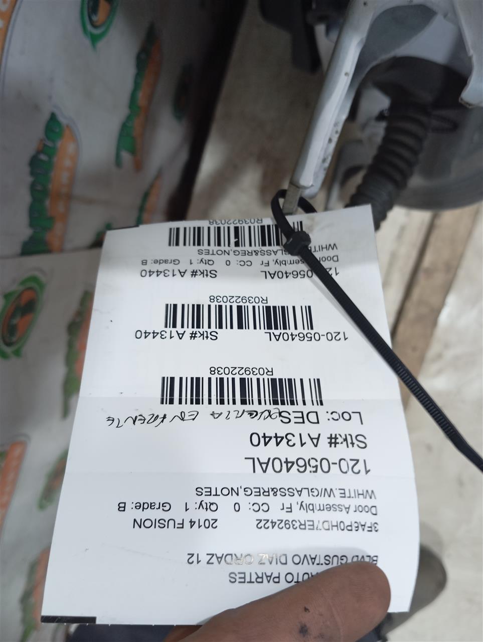 2014 Ford FUSION Door Assembly, Fr
