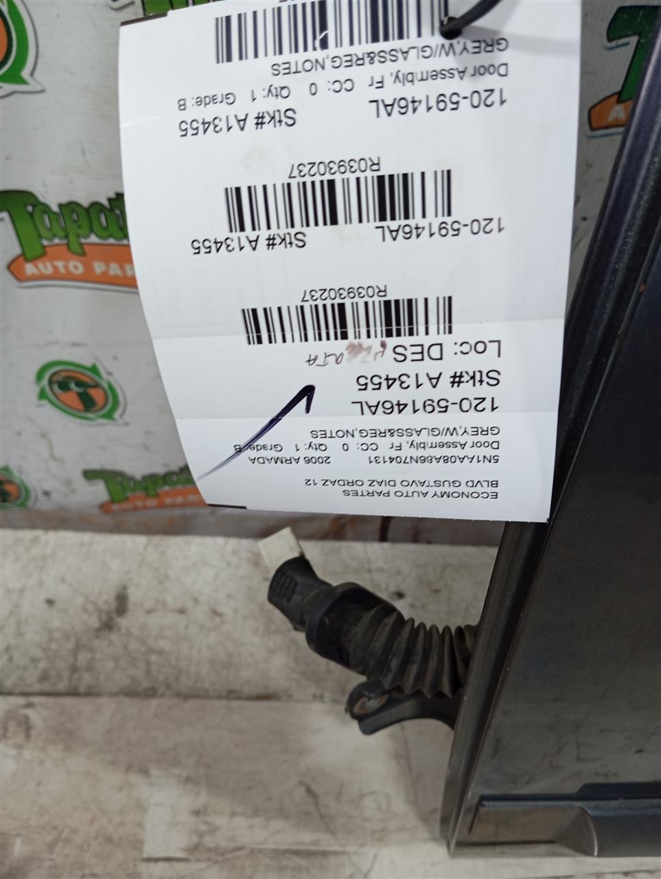 2006 Nissan ARMADA Door Assembly, Fr