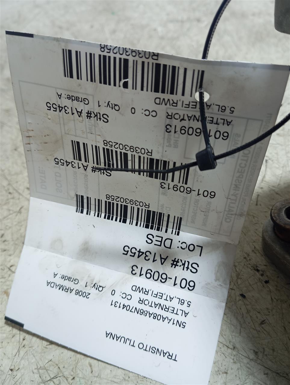 2006 ARMADA Nissan Alternator