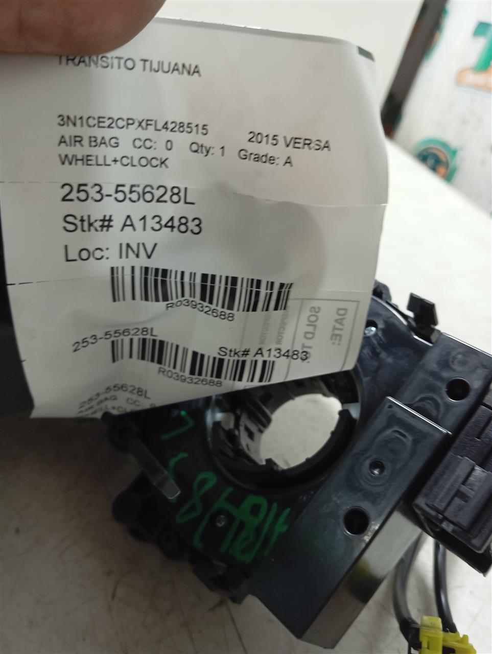 2015 VERSA Nissan Air Bag