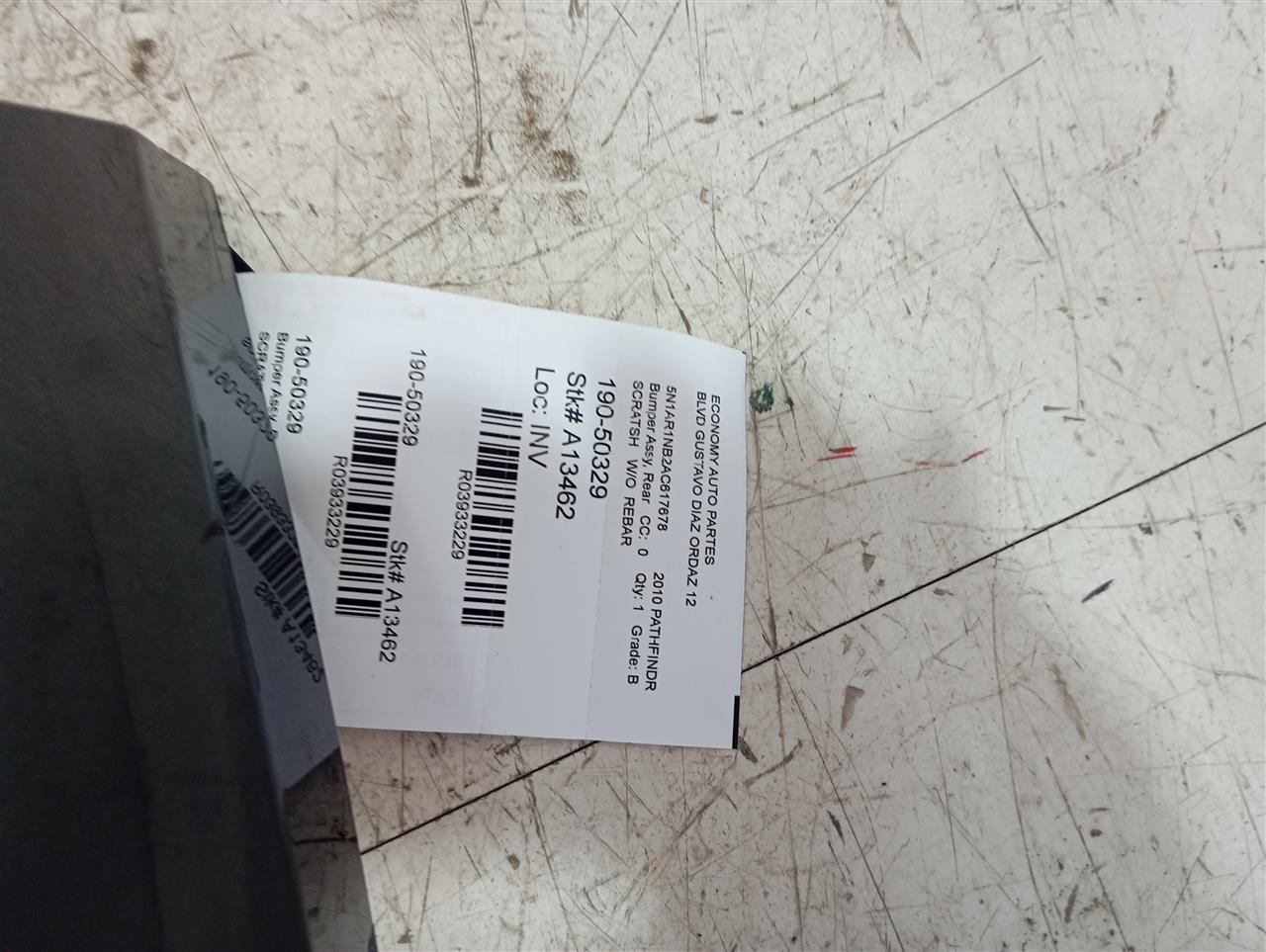 2010 Nissan PATHFINDER Bumper Assy, Rear