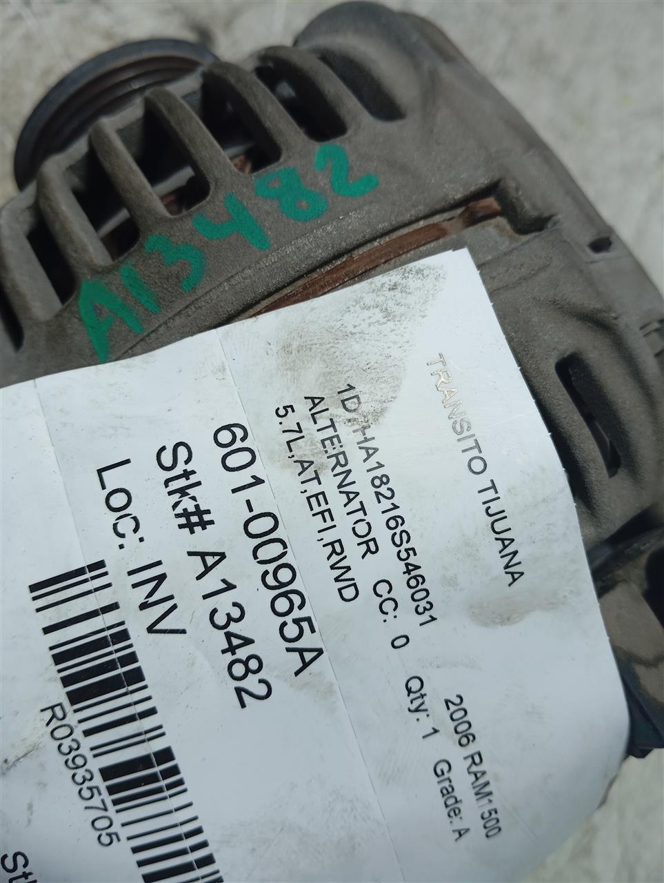 Used 2006 Chrysler DODGE 1500 PICKUP 136 amp - Stock #A13482
