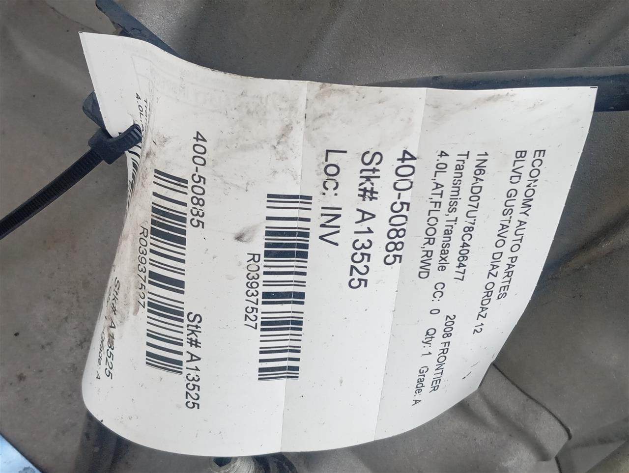 2008 Nissan FRONTIER Transmiss,Transaxle