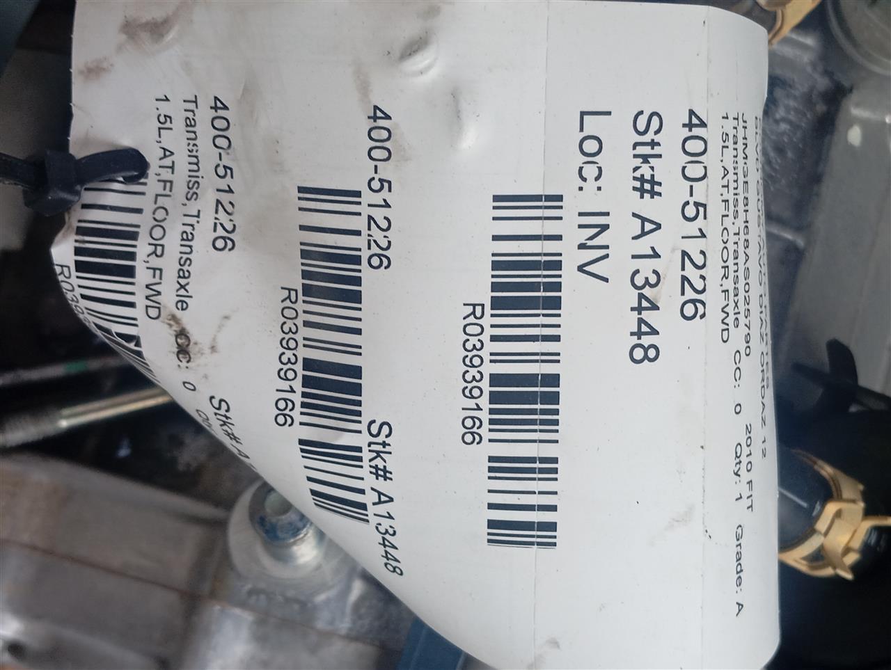 2010 Honda FIT Transmiss,Transaxle