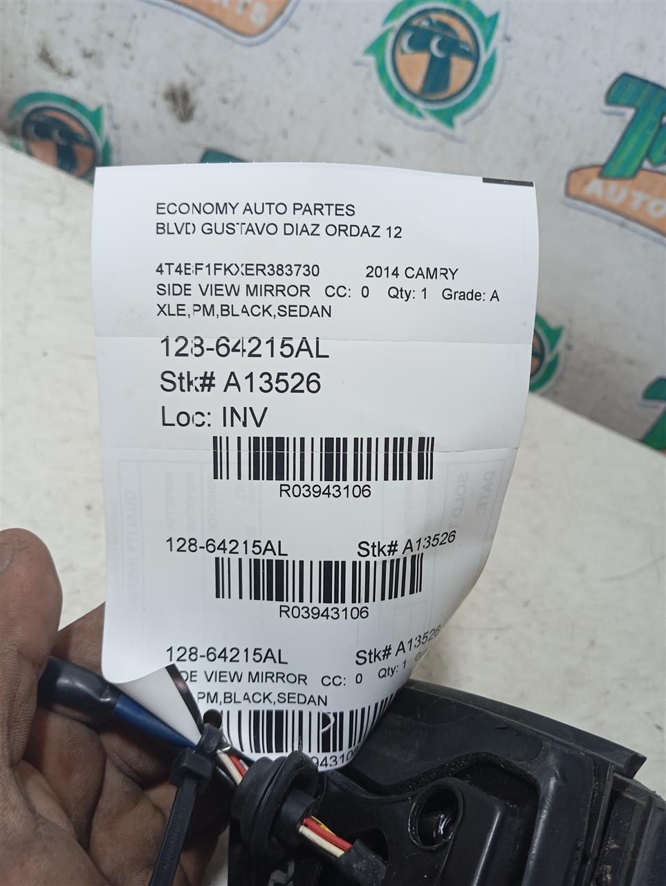 Used 2014 Toyota CAMRY Side View Mirror - Stock #A13526