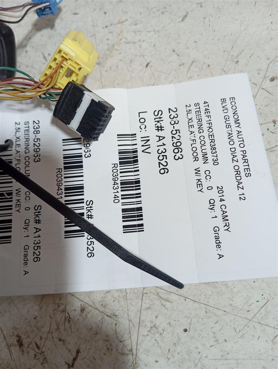 2014 Toyota CAMRY Steering Column
