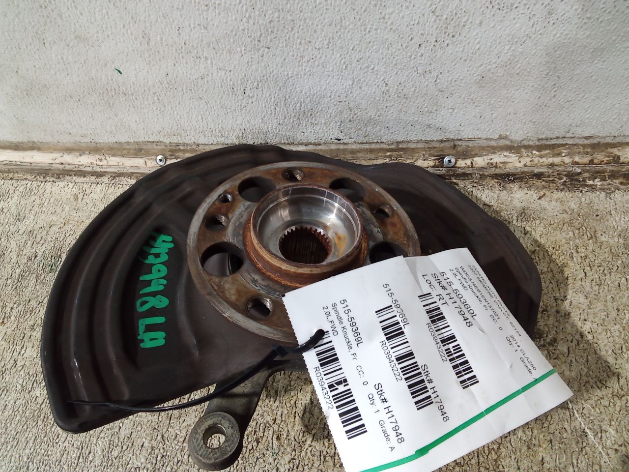 2014 Mercedes-Benz MERCEDES CLA-CLASS Spindle Knuckle, Fr