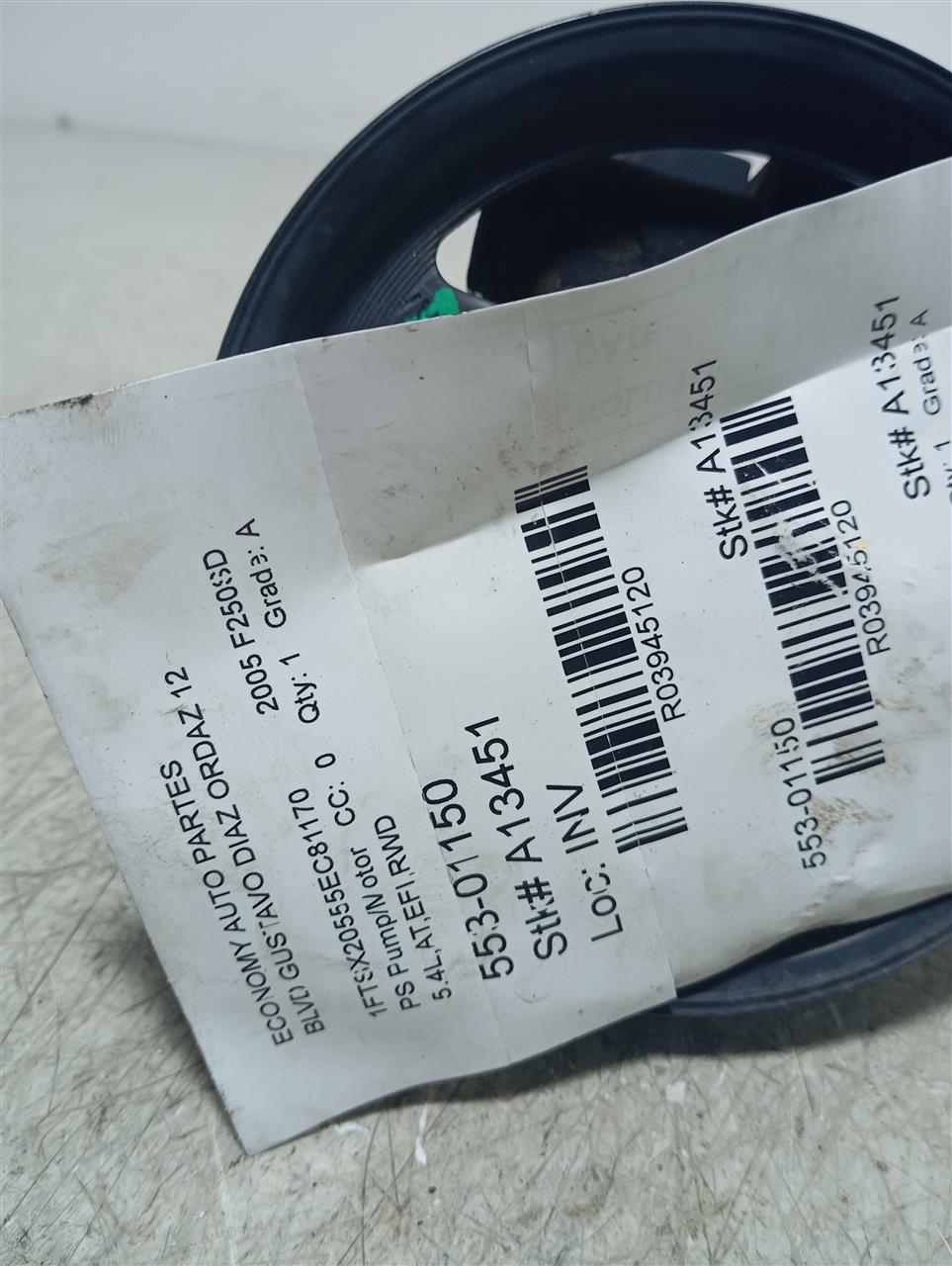 2005 Ford FORD F250SD PICKUP PS Pump/Motor