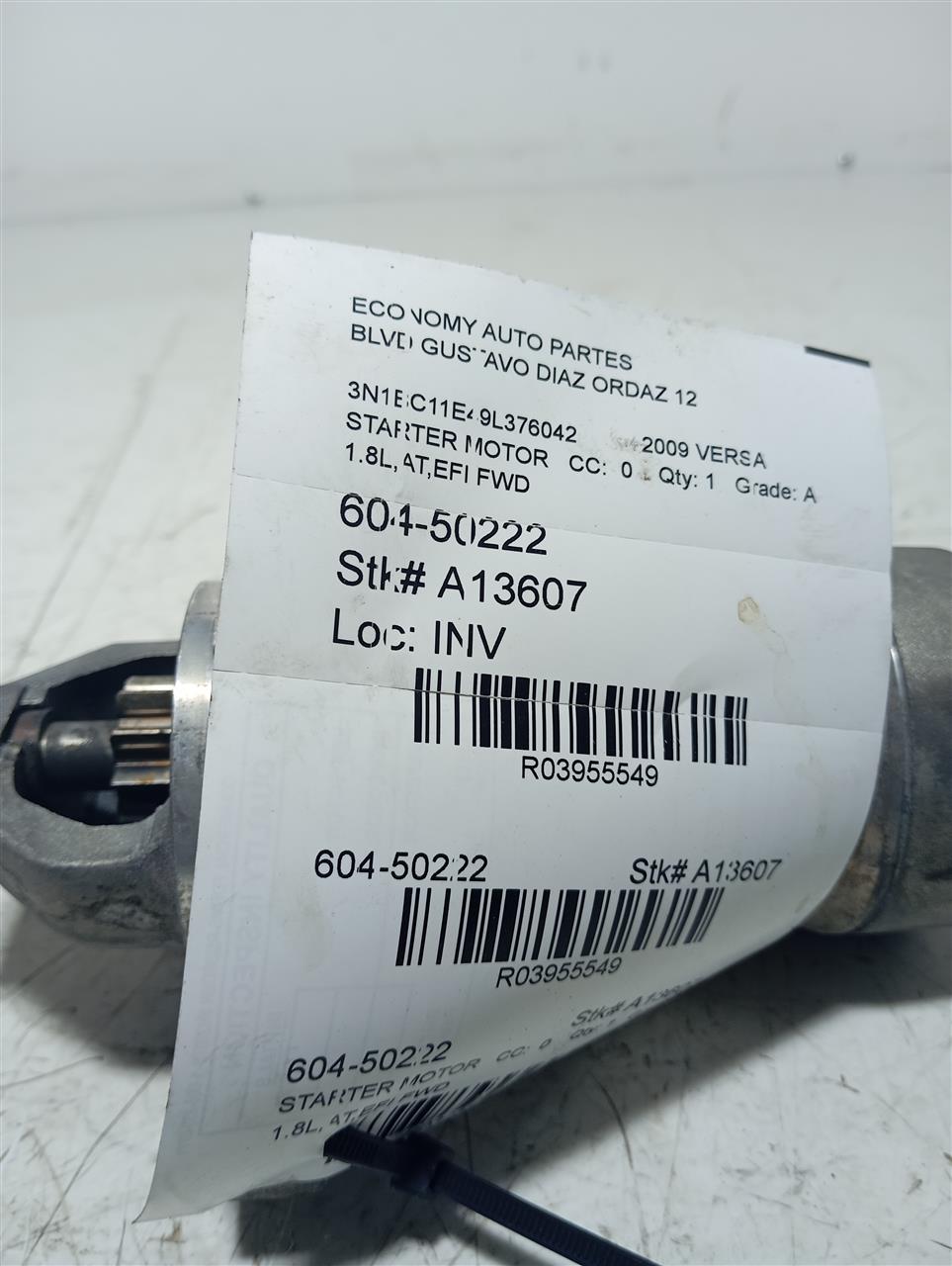 2009 Nissan VERSA Starter Motor
