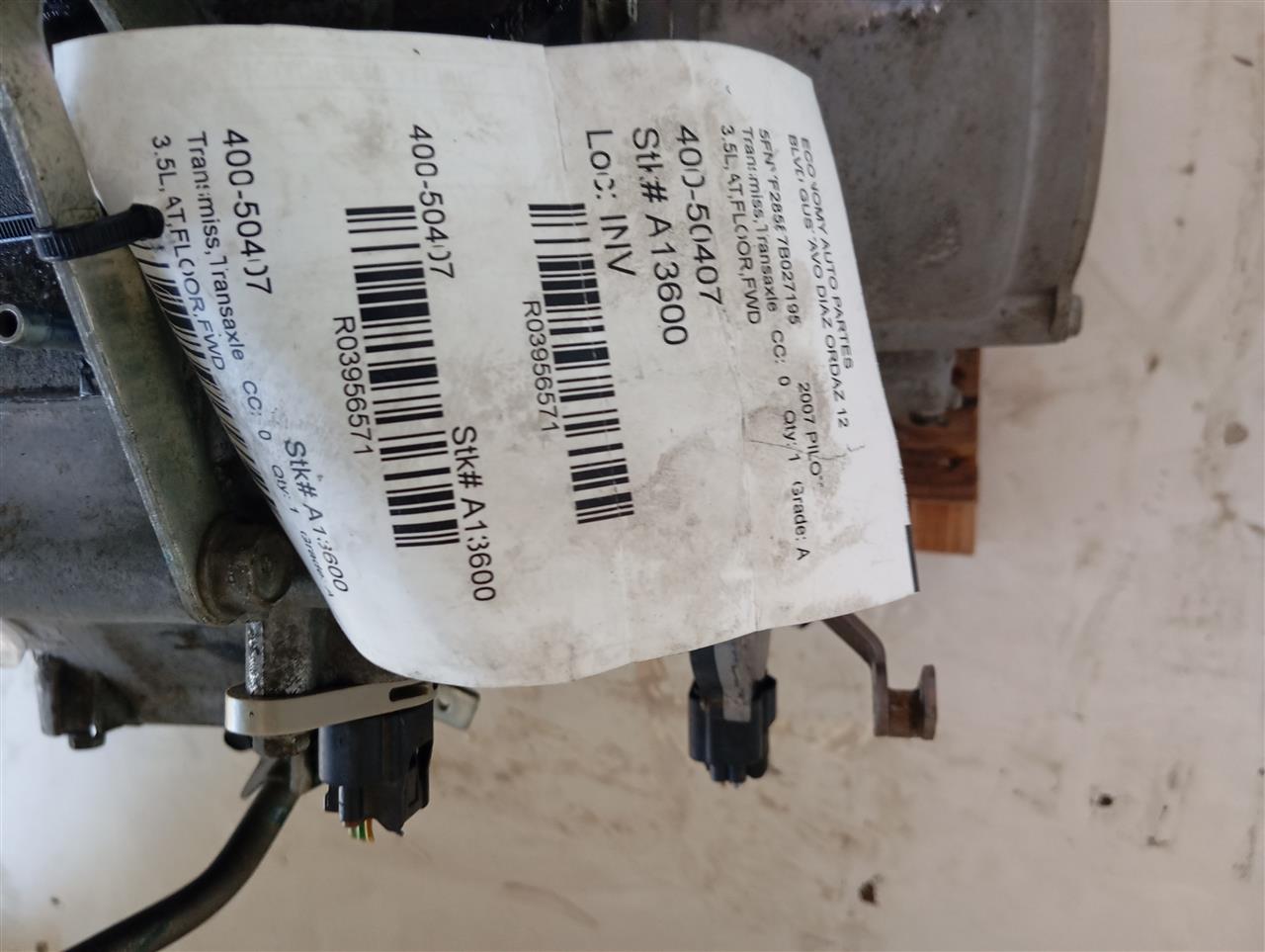 2007 Honda PILOT Transmiss,Transaxle