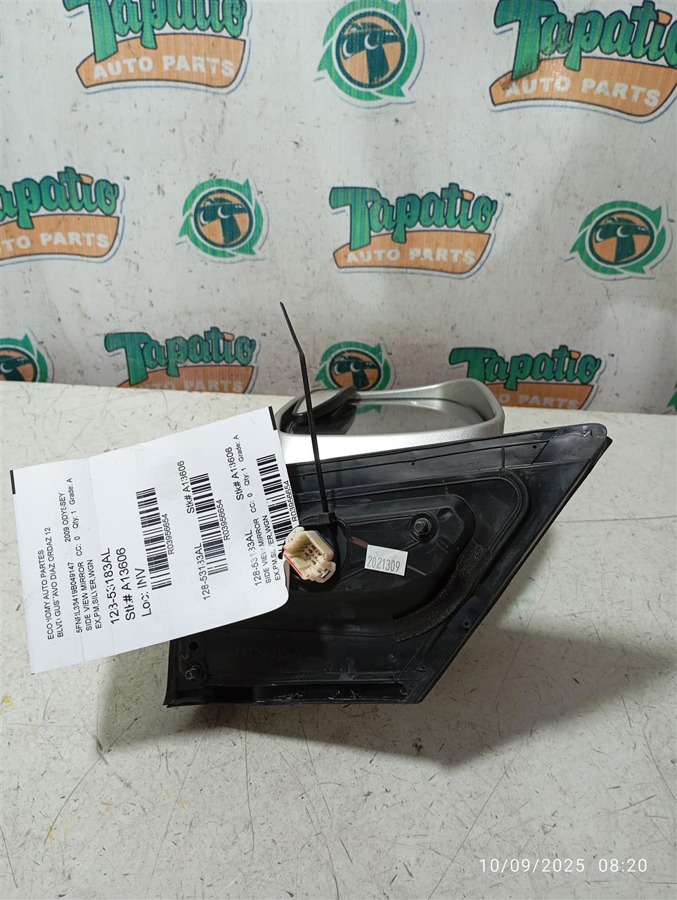 Used 2009 Honda ODYSSEY Side View Mirror - Stock #A13606