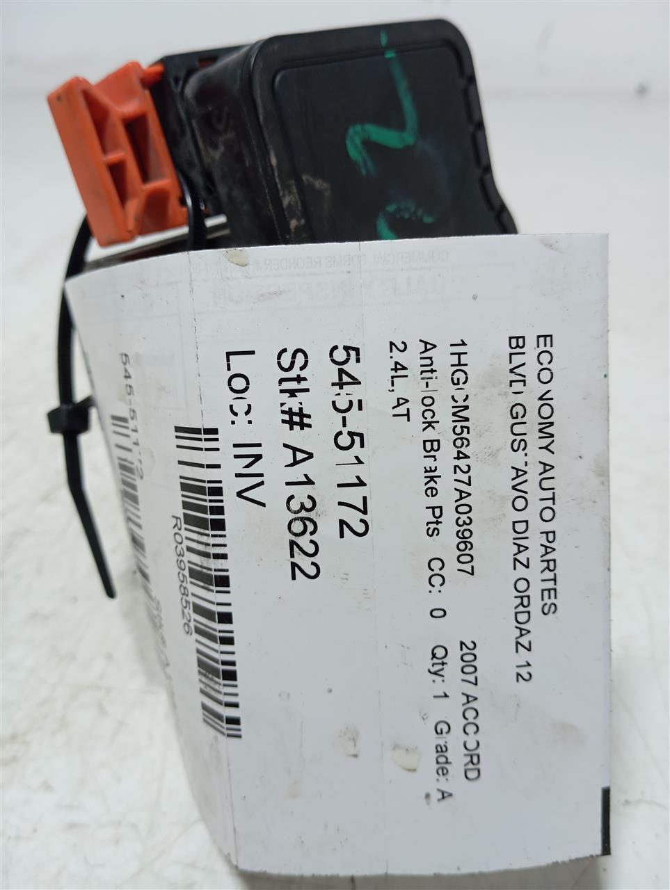 2007 Honda ACCORD Anti-lock Brake Pts