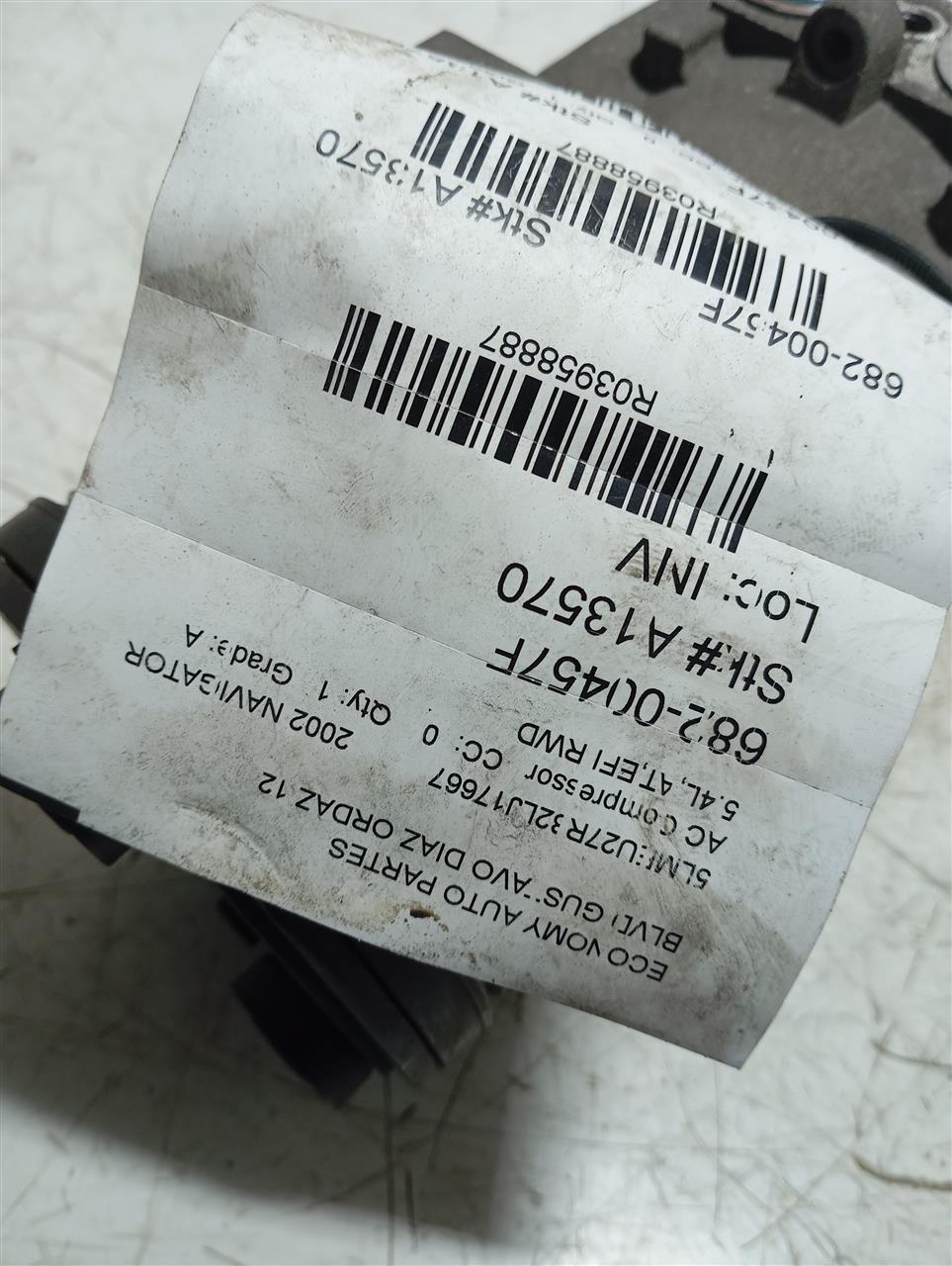2002 Ford NAVIGATOR AC Compressor