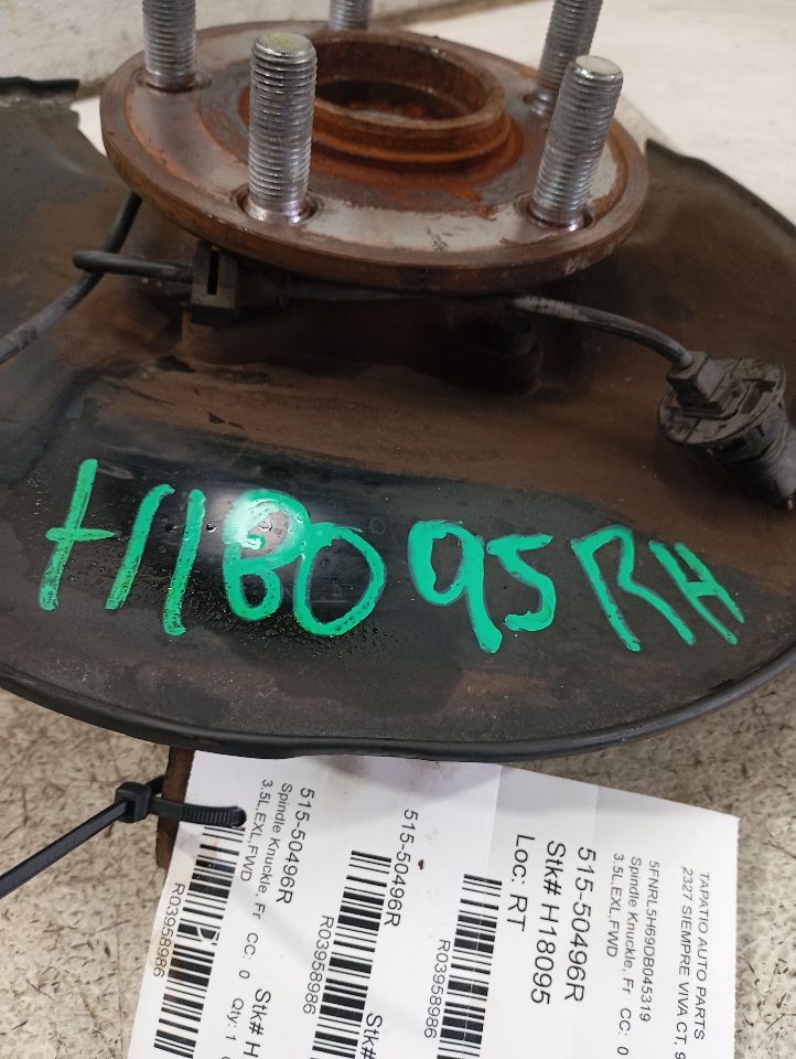 2013 Honda ODYSSEY Spindle Knuckle, Fr