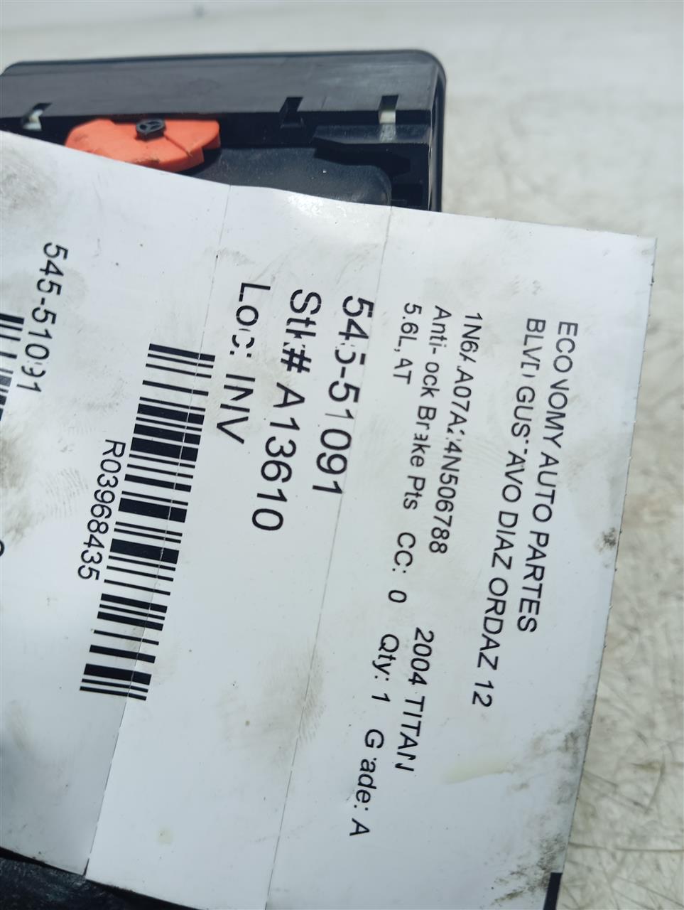 Used 2004 Nissan TITAN 4x2 - Stock #A13610