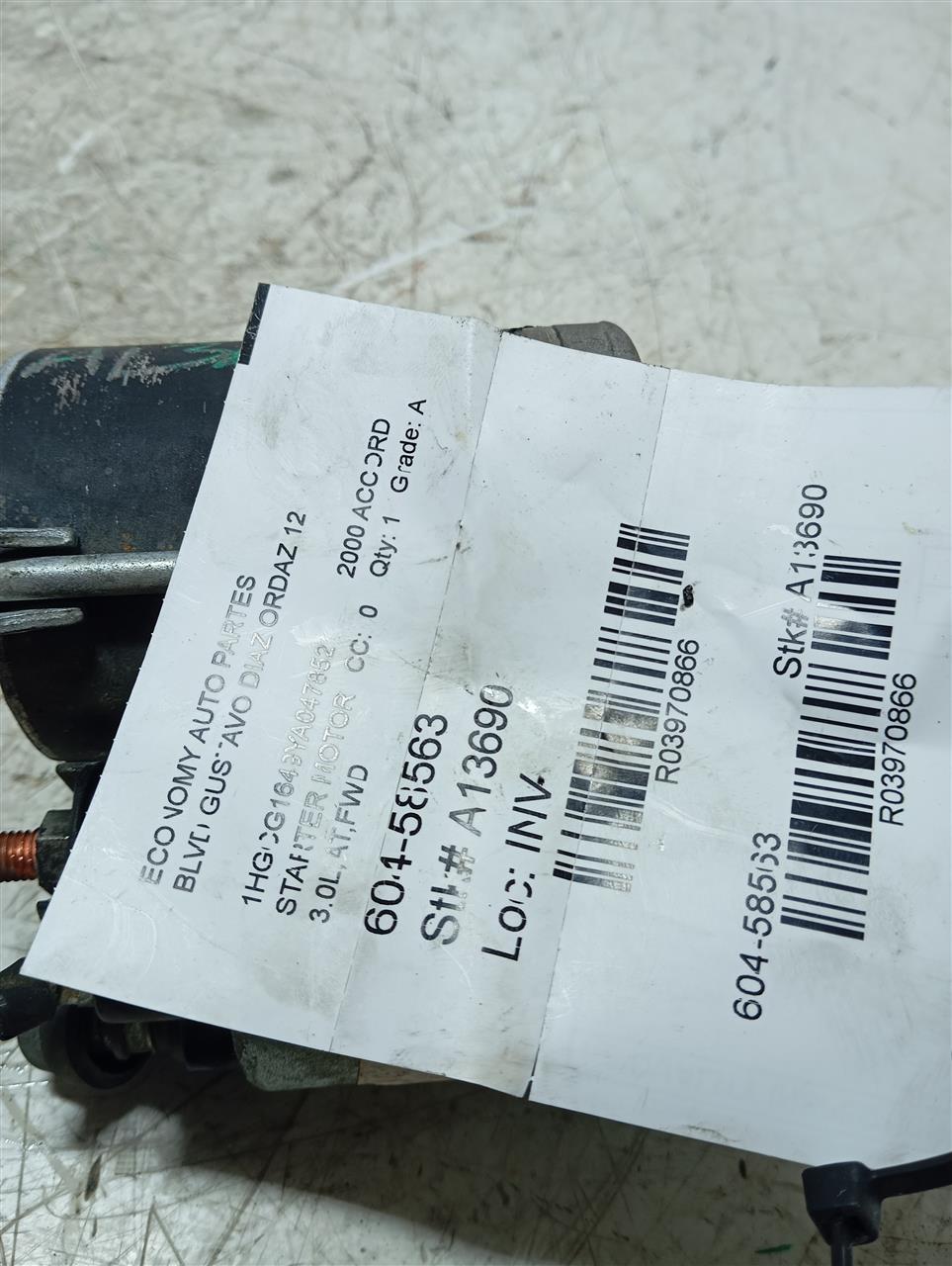 2000 Honda ACCORD Starter Motor