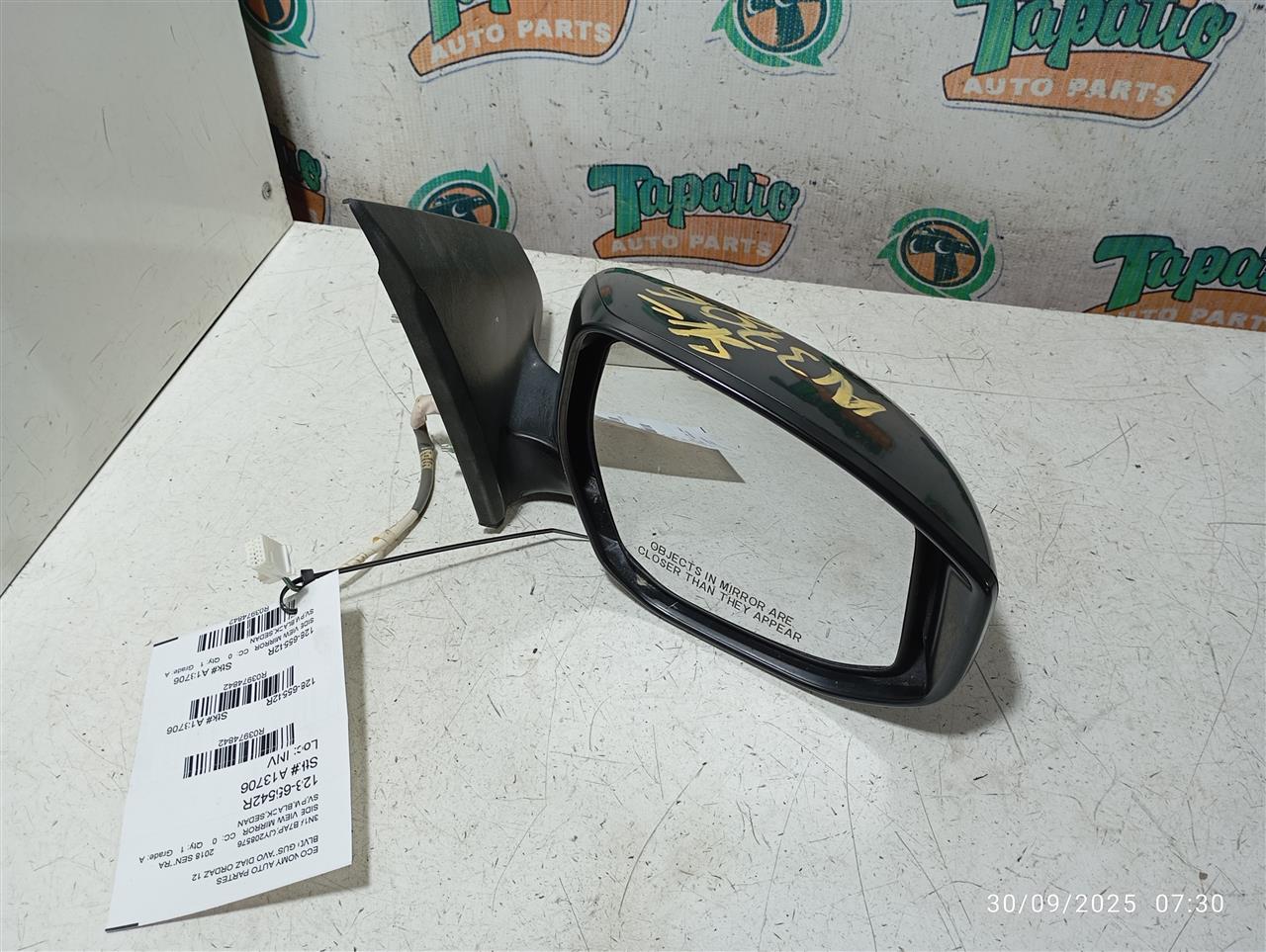 Used 2018 Nissan SENTRA Side View Mirror - Stock #A13706
