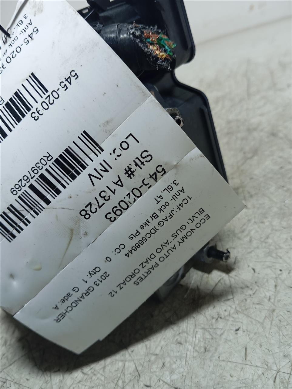 Used 2013 Jeep GRAND CHEROKEE Anti-lock Brake Pts - Stock #A13728