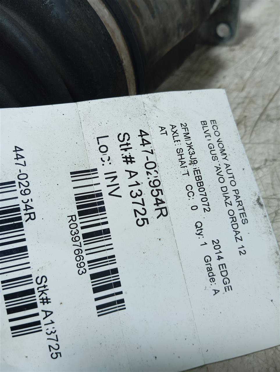 2014 Ford EDGE Axle Shaft