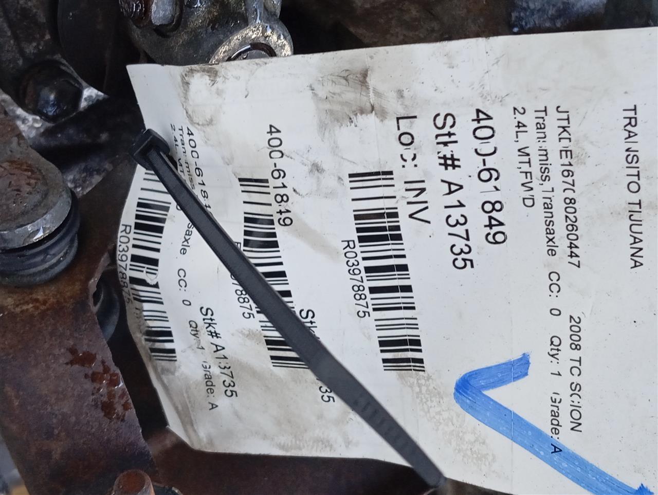 2008 Scion SCION TC Transmiss,Transaxle