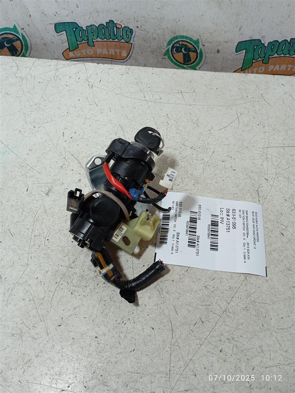 2013 Hyundai SONATA Ignition Switch