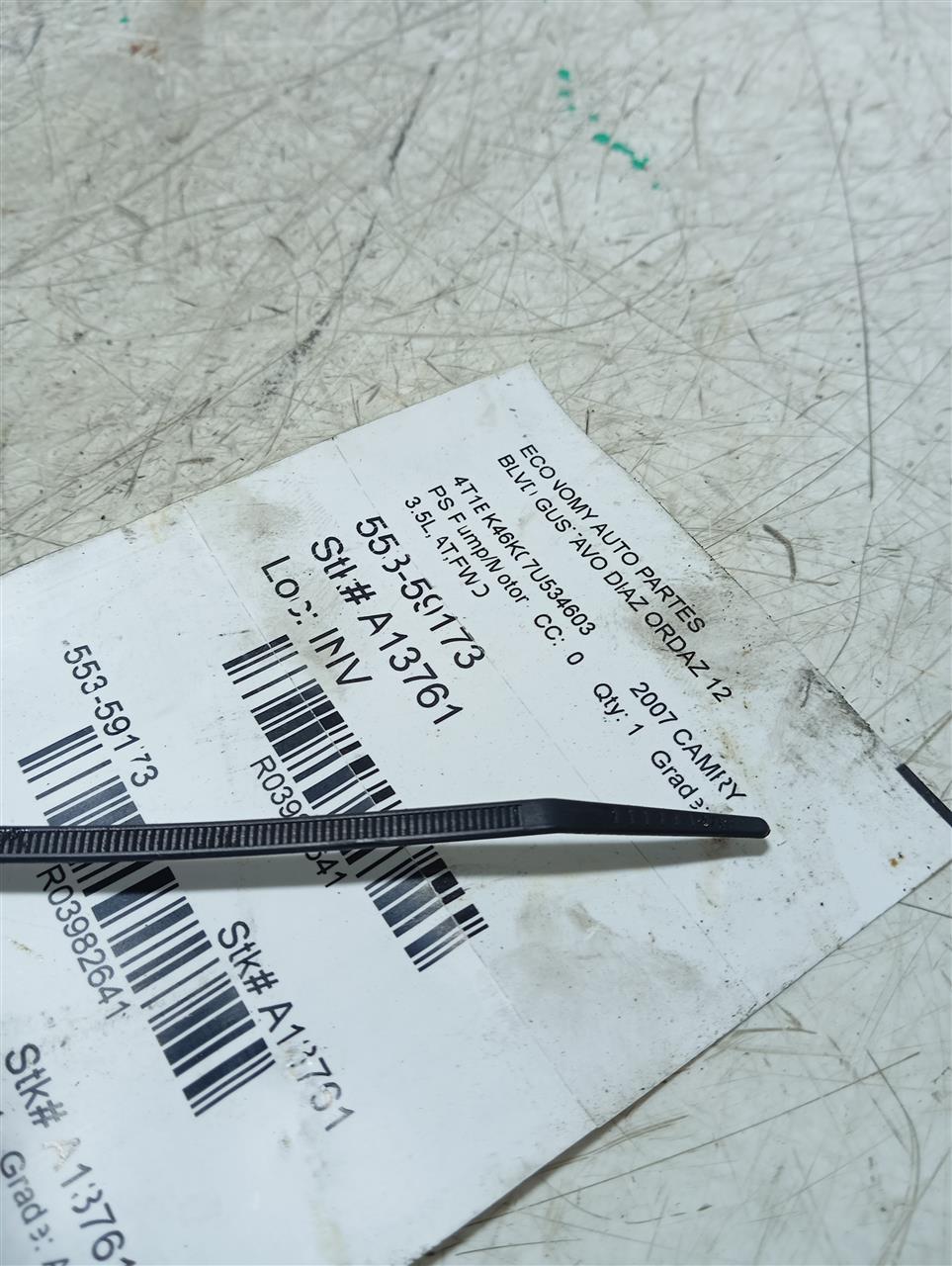 2007 Toyota CAMRY PS Pump/Motor