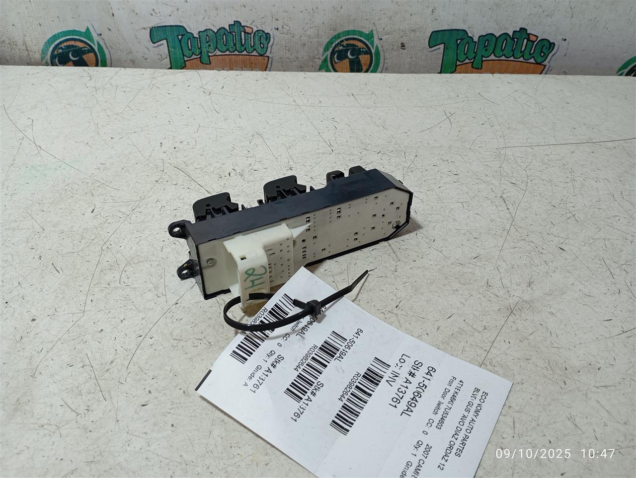 Front Door Switch for 2007-2008 Toyota Yaris Driver's Sdn window and other applications