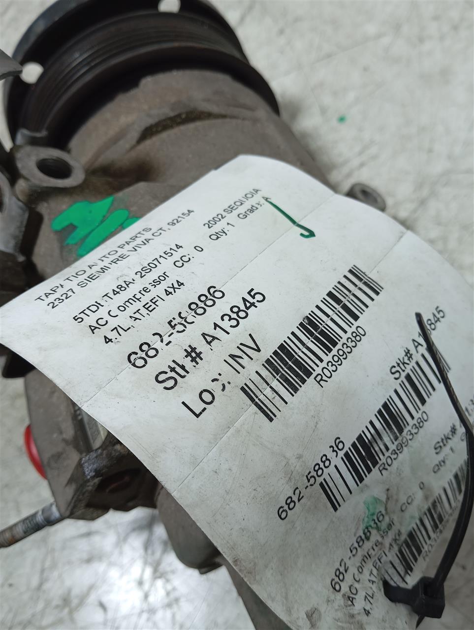 2002 Toyota SEQUOIA AC Compressor