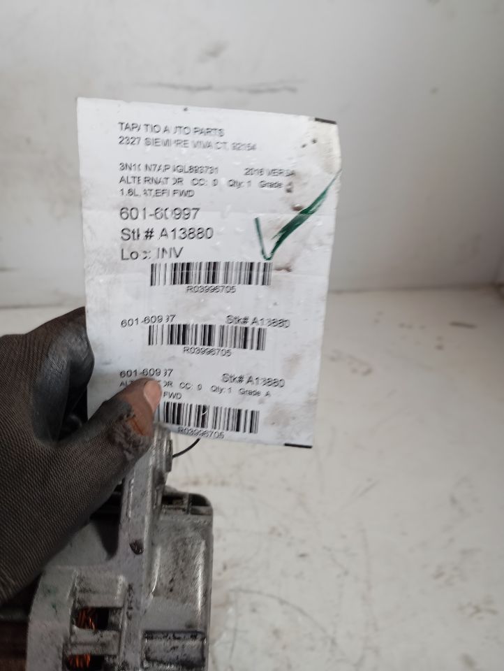 Used 2016 Nissan VERSA Alternator - Stock #A13880