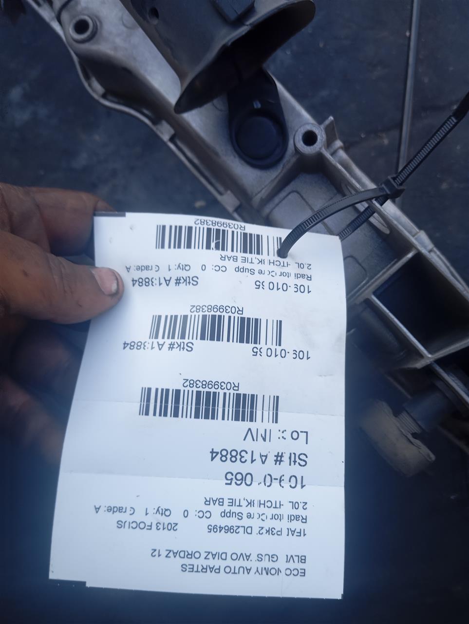 2013 Ford FOCUS Radiator Core Supp