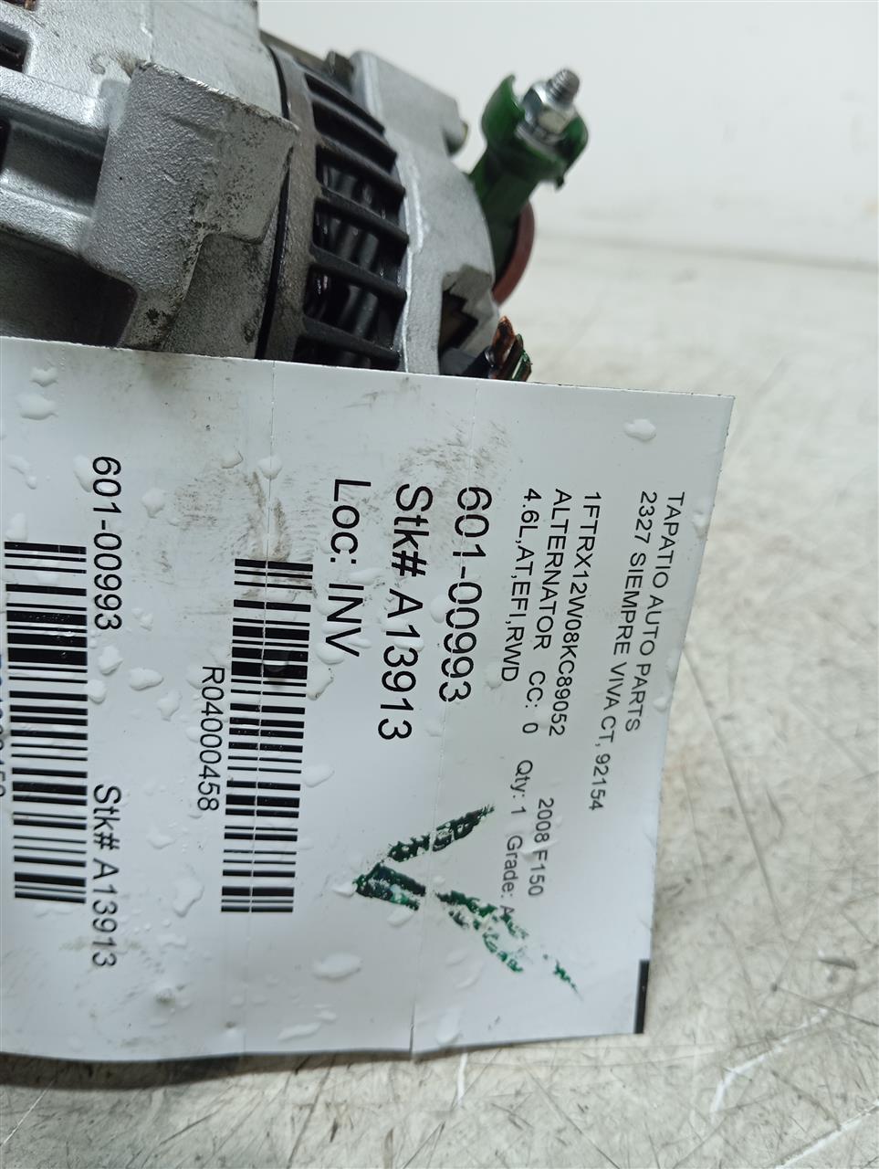 Used 2008 Ford FORD F150 PICKUP Alternator - Stock #A13913