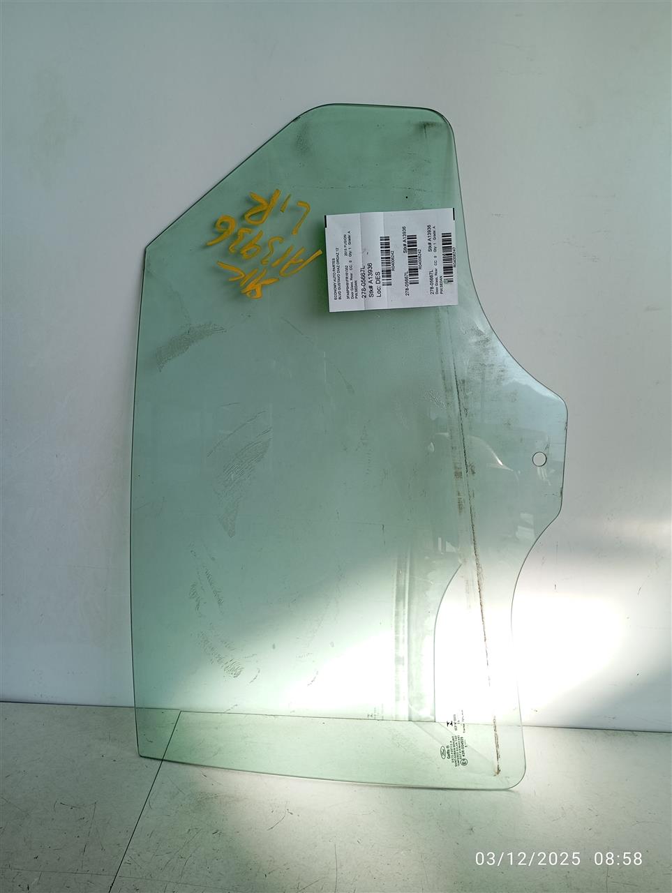 2015 Ford FUSION Door Glass, Rear