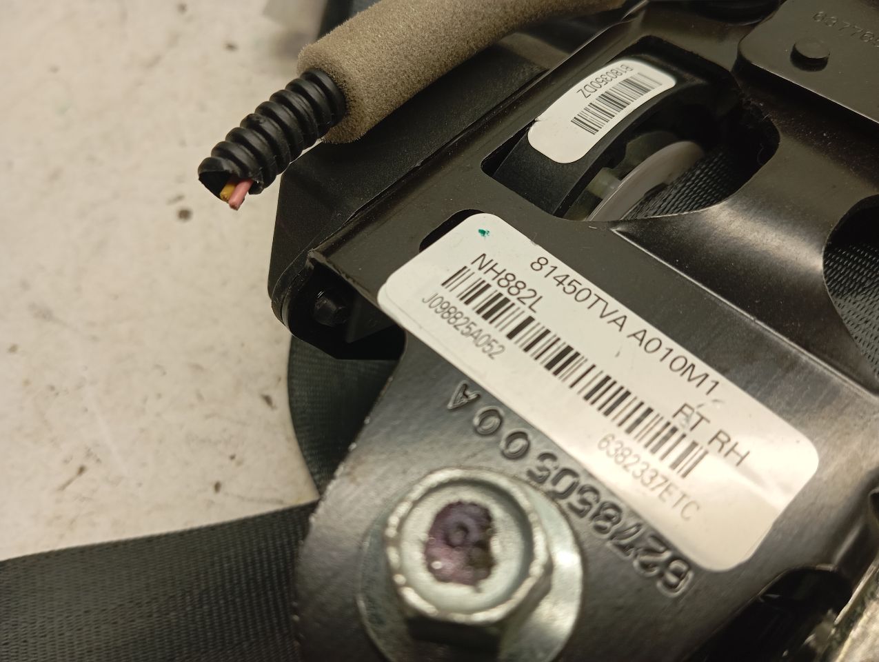 Used 2018 Honda ACCORD Seat Belt, Front - Stock #H18809