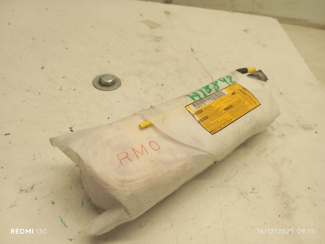 2012 Toyota PRIUS Air Bag
