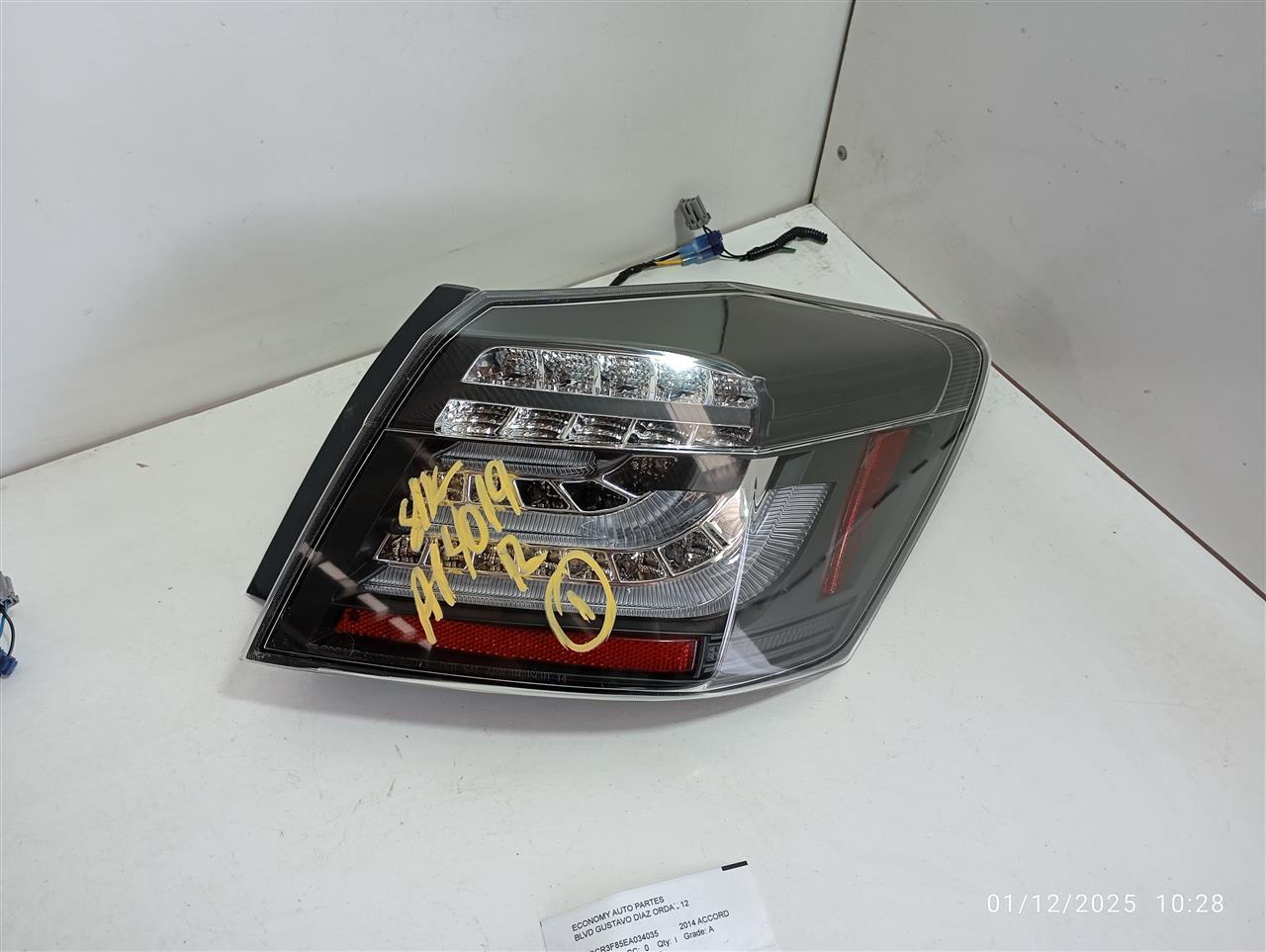 2014 Honda ACCORD Tail Lamp