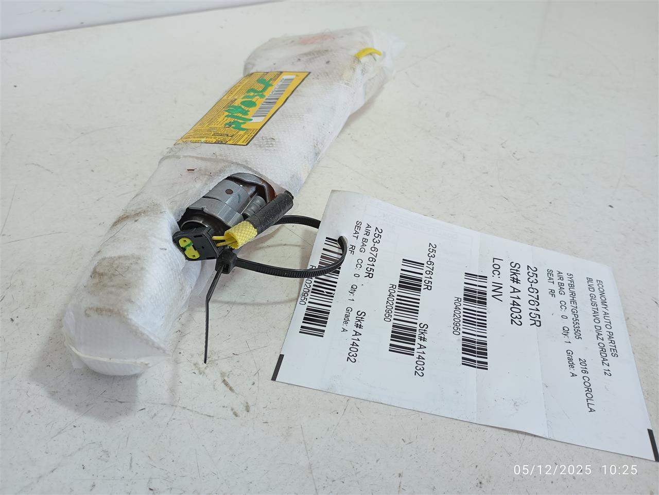 2016 Toyota COROLLA Air Bag