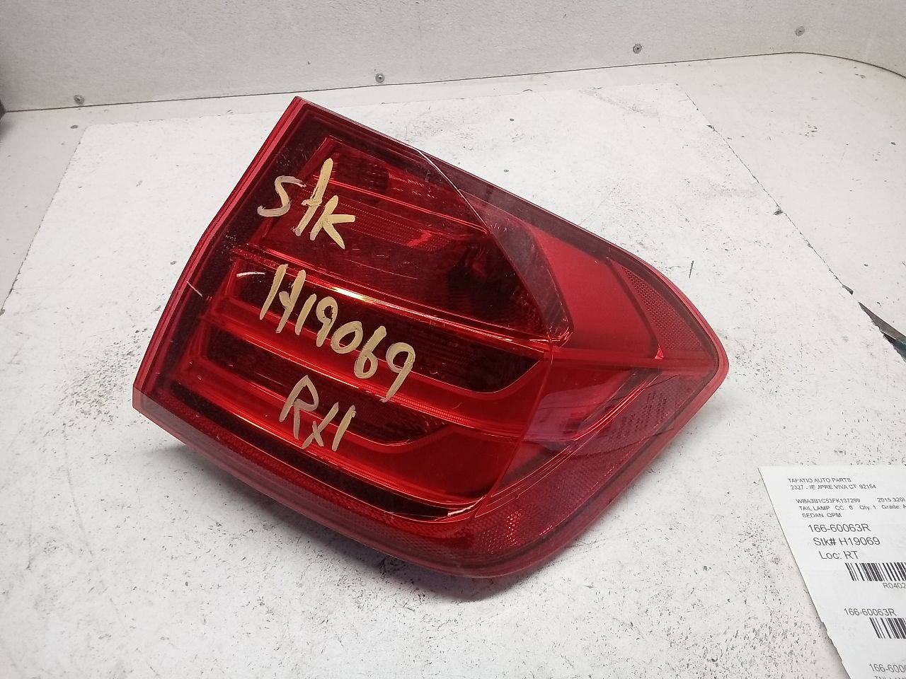 2015 BMW 320i BMW Tail Lamp