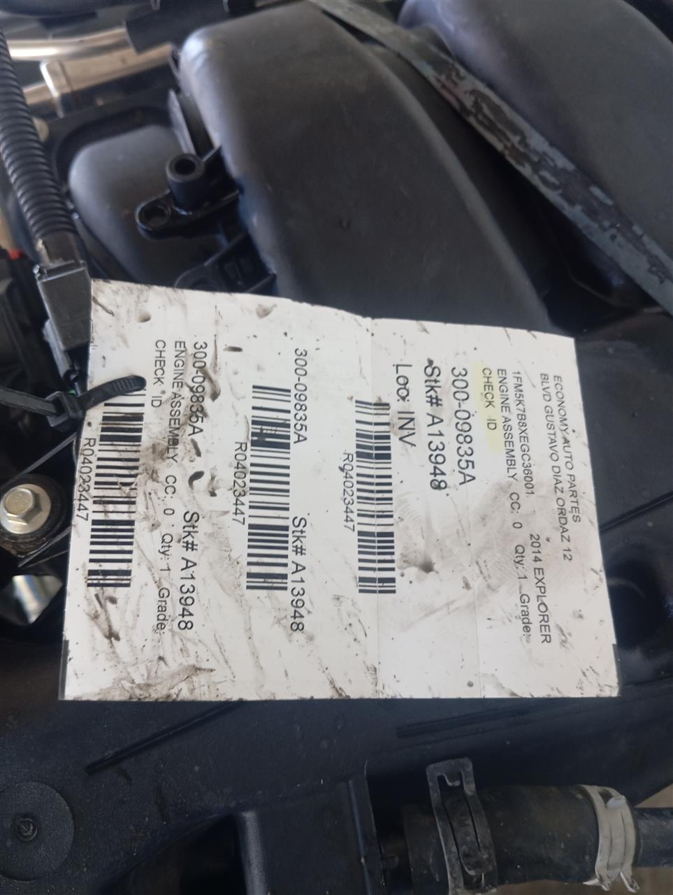 2014 Ford EXPLORER Engine Assembly