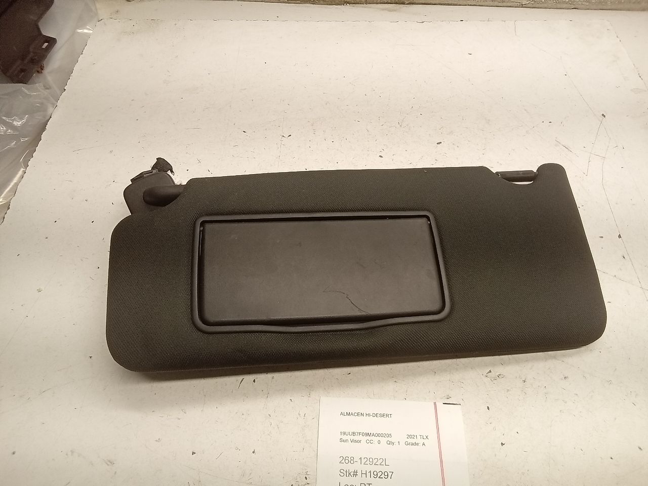 Used 2021 Acura TLX Sun Visor - Stock #H19297