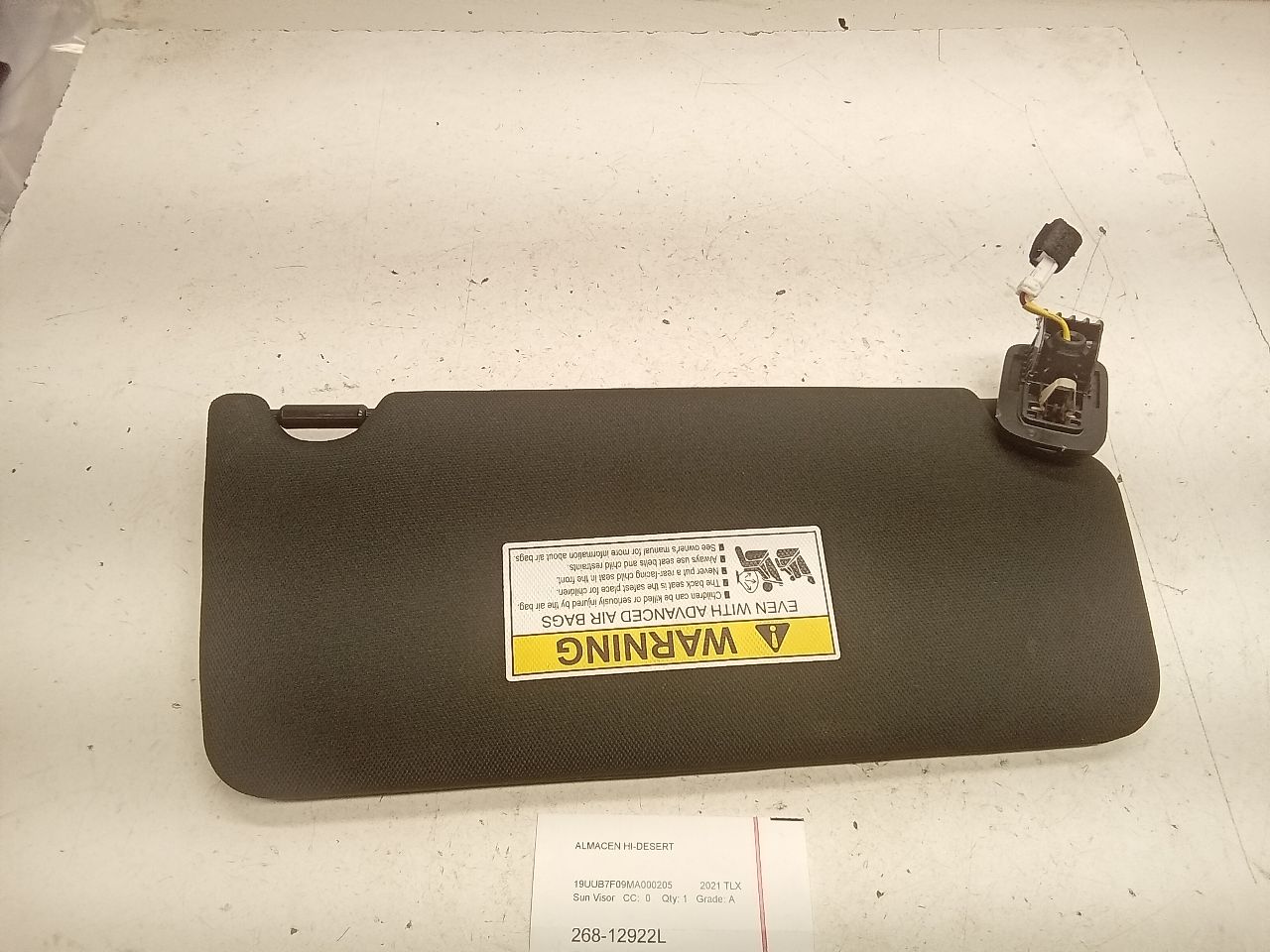 Used 2021 Acura TLX Sun Visor - Stock #H19297